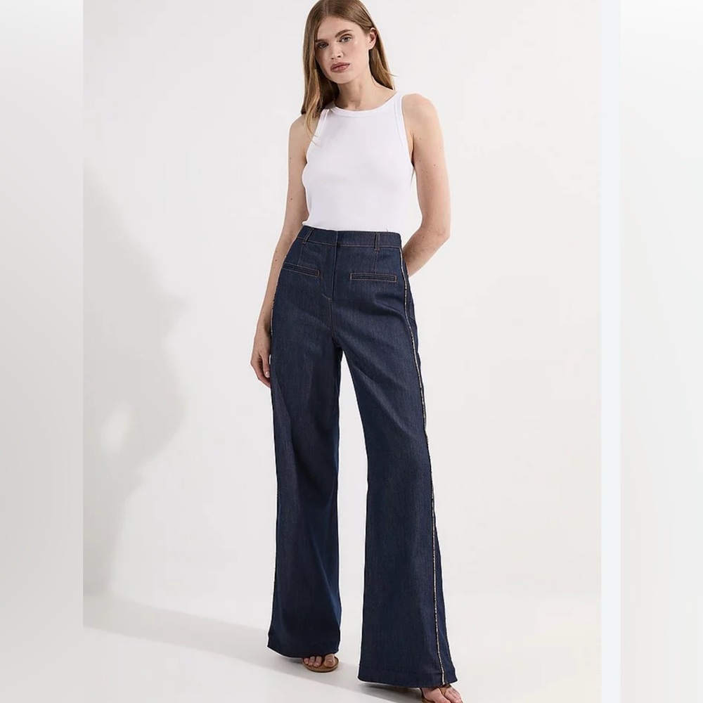 Zara Black Wide-Leg Jeans